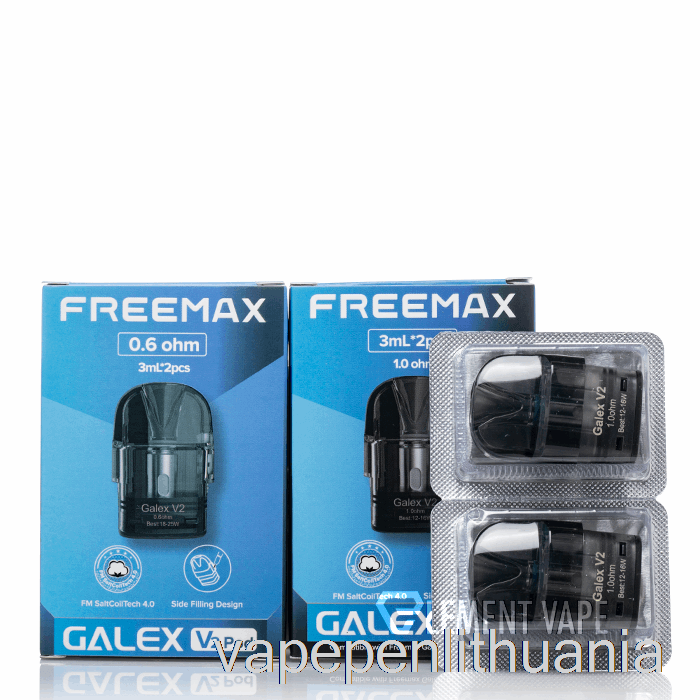 Freemax Galex V2 Pakaitiniai Ankštys 0,8ohm Galex V2 Pods Vape Skystis